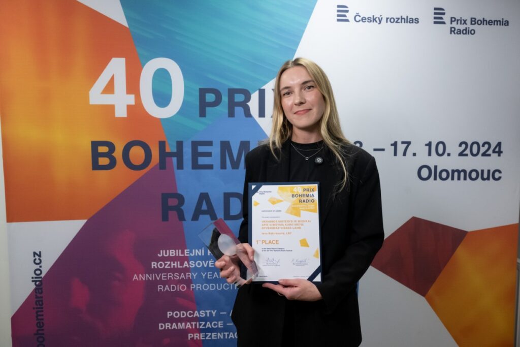 LRT RADIJO žurnalistės pasakojimui iš Ukrainos – pirma vieta tarptautiniame