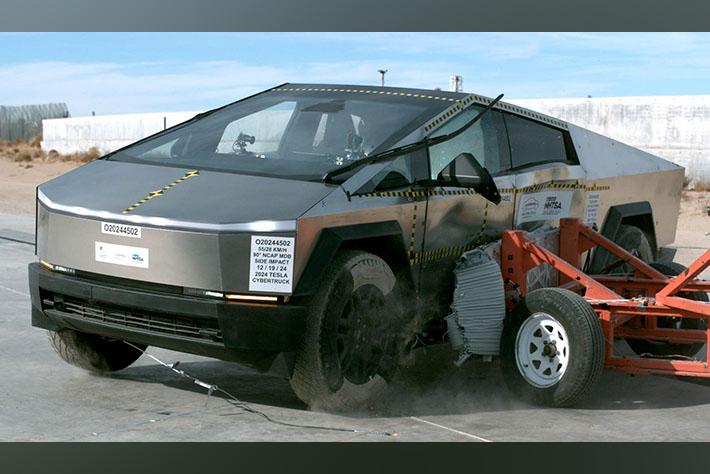„Tesla CyberTruck“ gauna aukščiausią saugos reitingą, tačiau yra laimikis