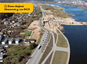dėl darbų Užnemunės gatvėje – laiko eismo pokyčiai