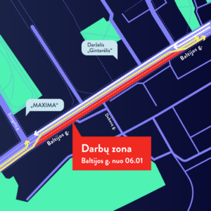 Kauno miesto savivaldybė Dėl kapitalinio remonto – eismo ribojimai Baltijos